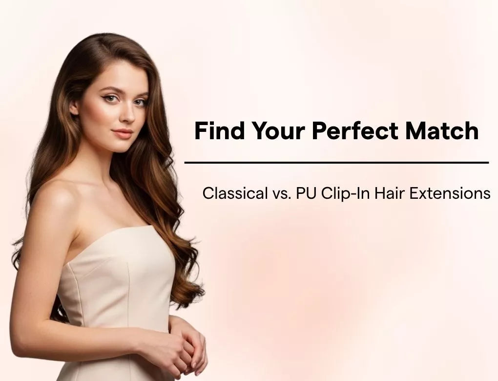 Classical vs. PU Clip-In Hair Extensions: Find Your Perfect Match