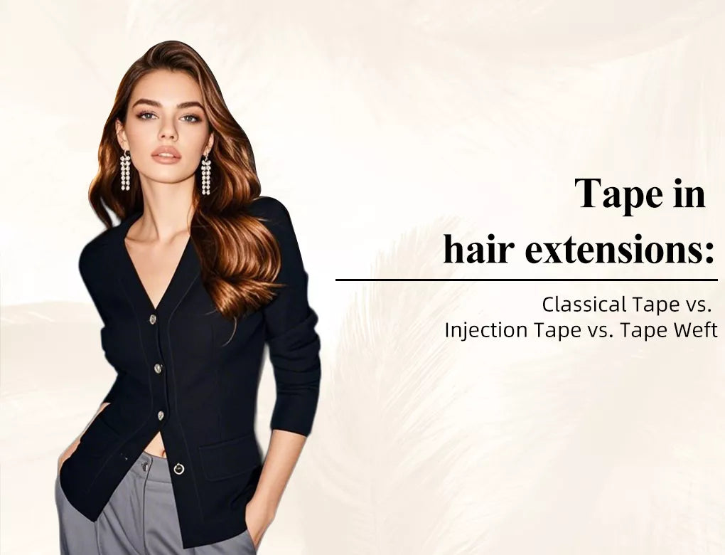 Tape In Hair Extensions:Classical Tape vs Injection Tape vs Tape weft