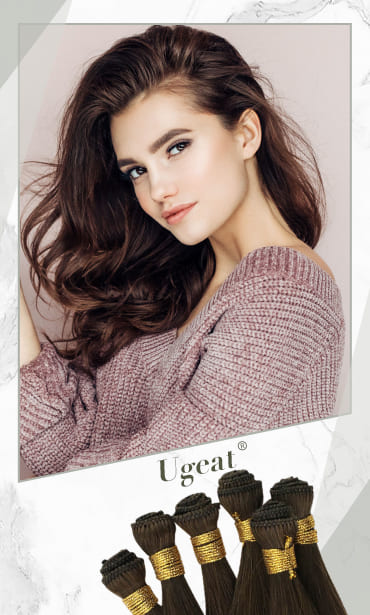 virgin + hand tied hair weft