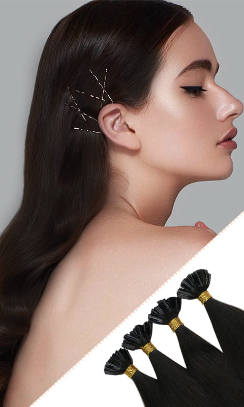 Virgin+ U tip hair