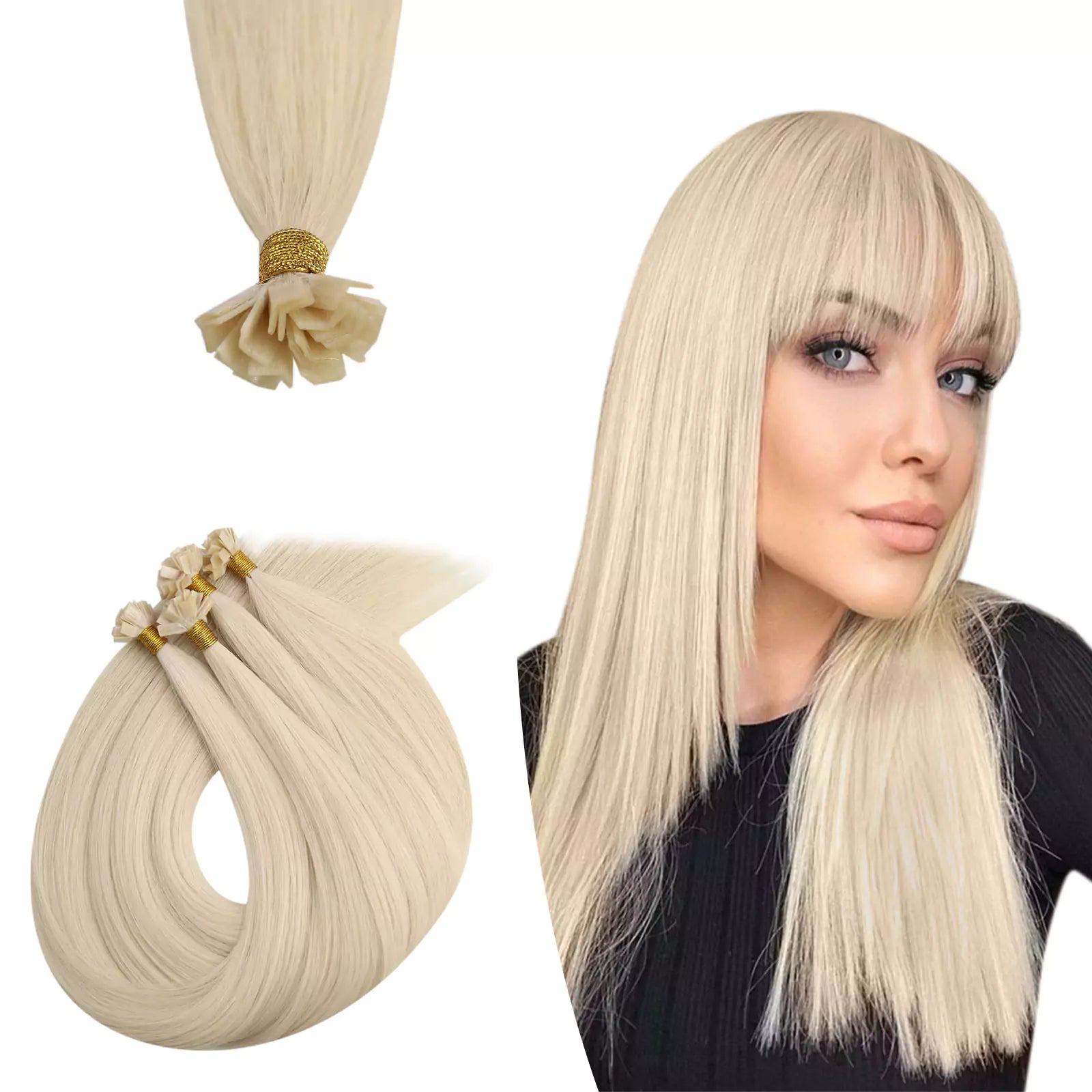 Installing the flexible ktip hair extension