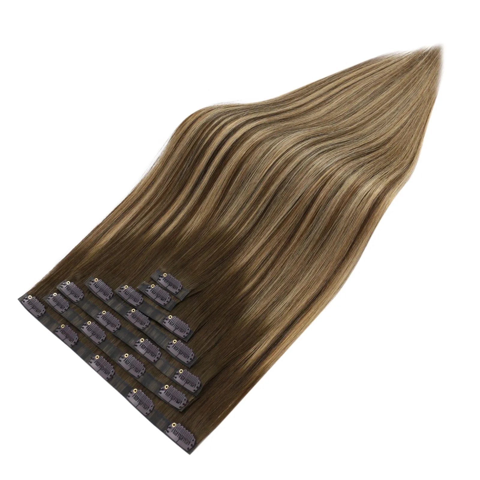 seamless pu injection clip in hair extensions 100% remy human hair
