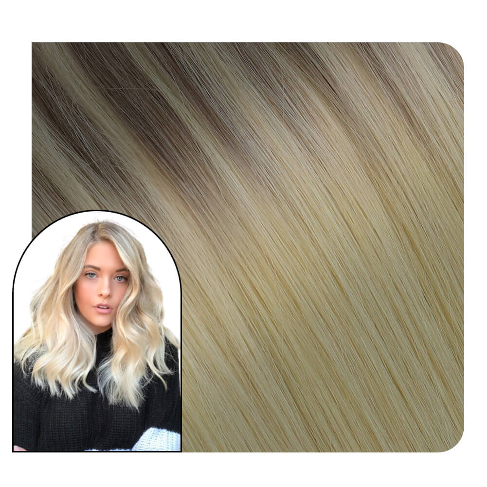 Balayge Full Cuticle Virgin Hand-tied Real Human Hair Weft