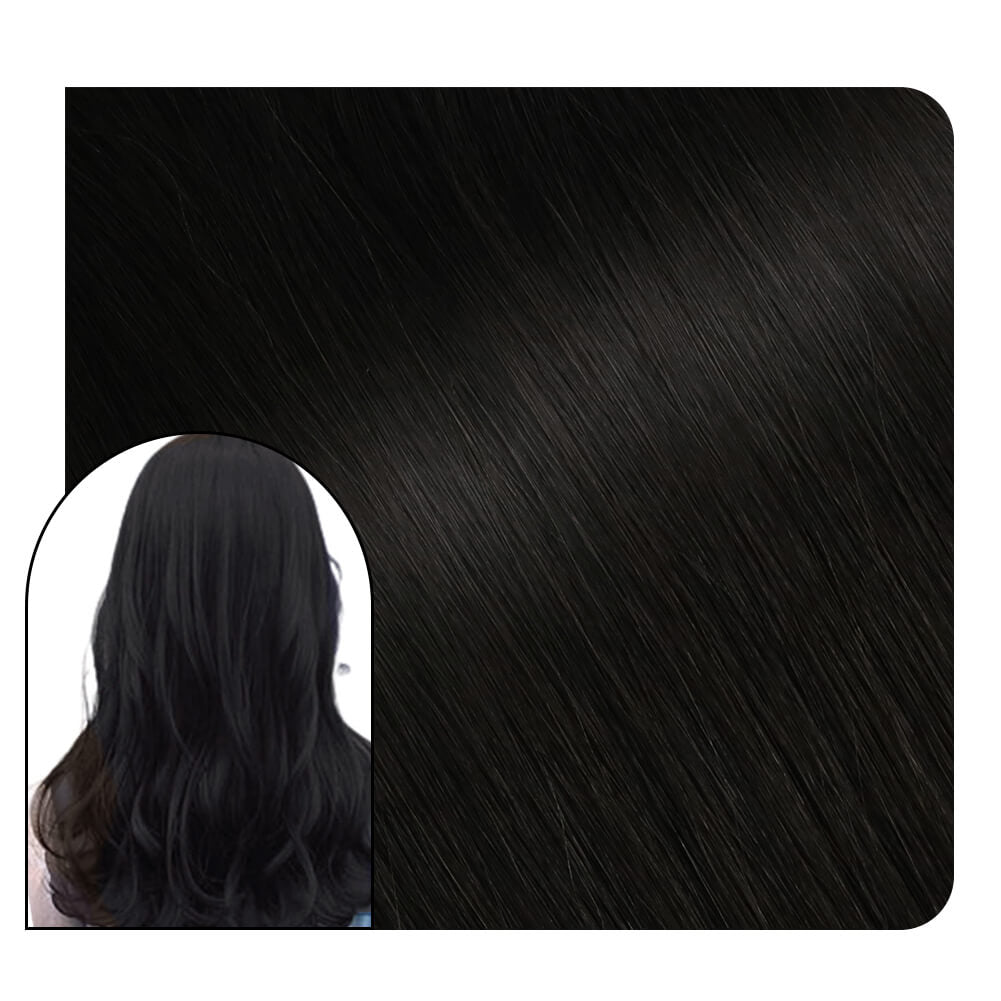 Off Black Hair 100% Human Hair I Tip Fusion Virgin Hair Extensions
