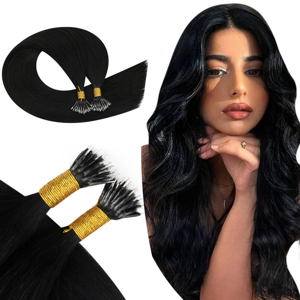 Pre Bonded Nano Ring Beads Hair Extensions