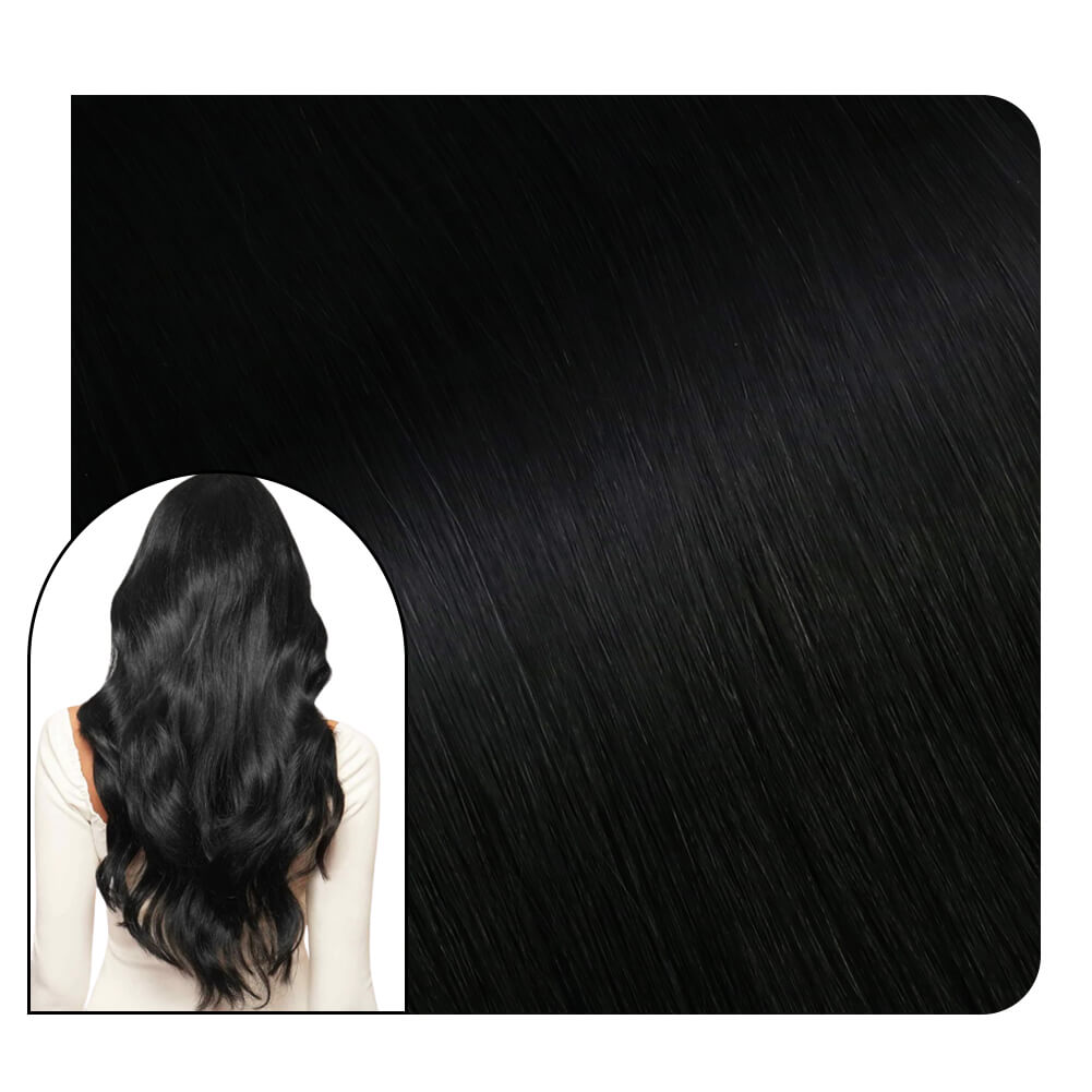 I Tip Hair Extensions Quality Virgin Hair Keratin Jet Black