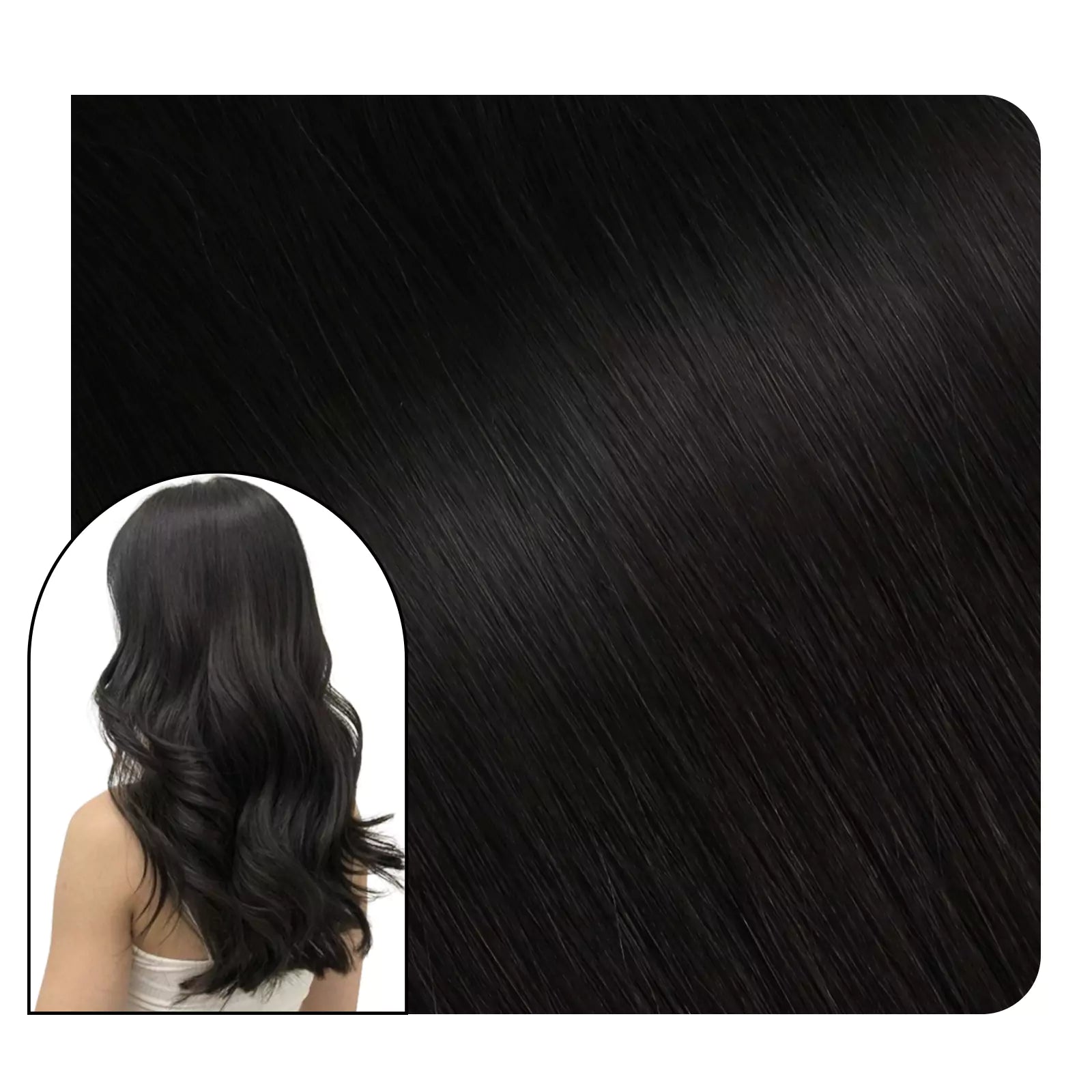 Natural Black Keratin Bond Extensions For Salon