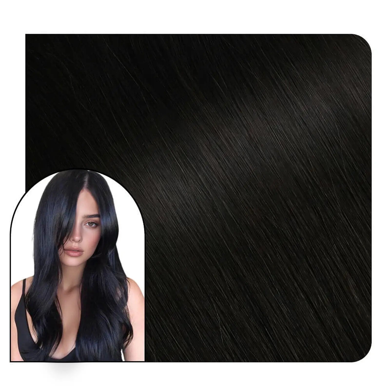 black extensions underneath for women