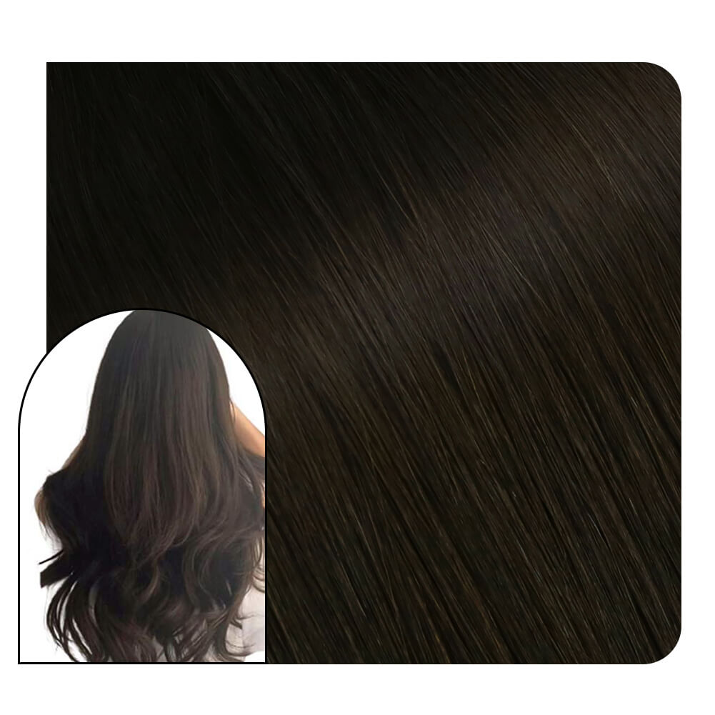 [Virgin+] Hair Weave Style Sew in Darkest Brown Virgin Human Hair #2