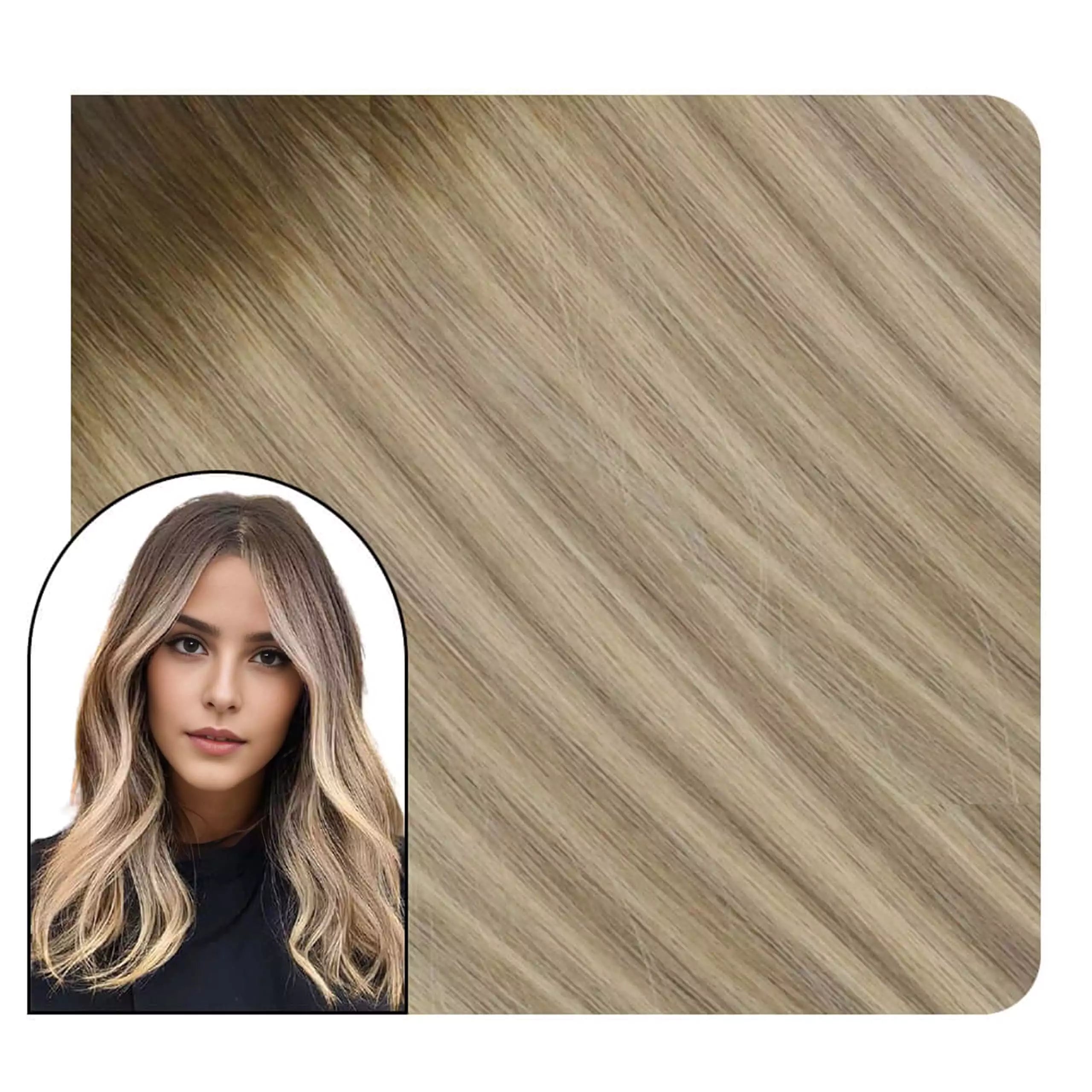 Balayage Blonde Virgin Tape in Hair Extensions 2/6/18