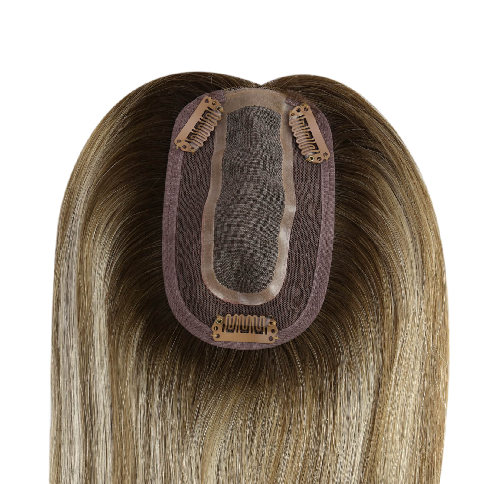 hidden crown seamless hair topper for women