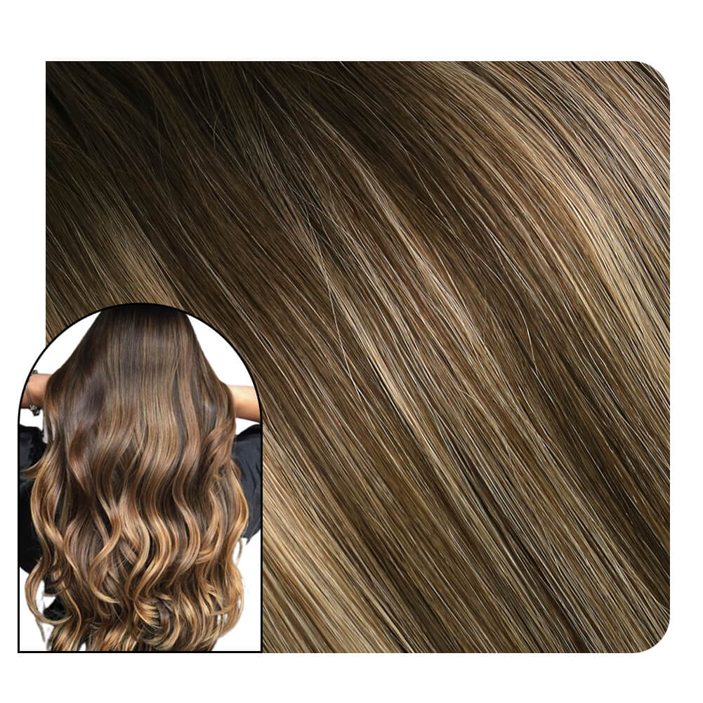Balayge Full Cuticle Virgin Hand-tied Hair Real Human Hair Weft