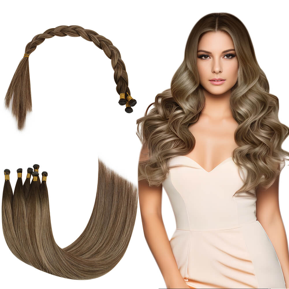 Balayage Full Cuticle Virgin Genius Weft Hair Extensions