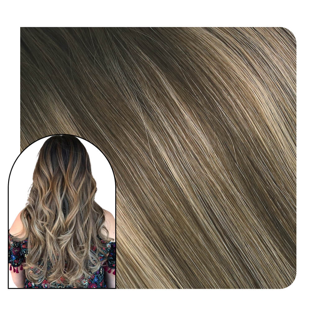 real human hair weave extensions brown blonde