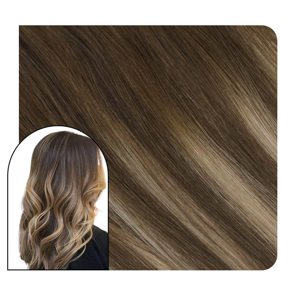 invisible seamless tape in hair extensions human hair