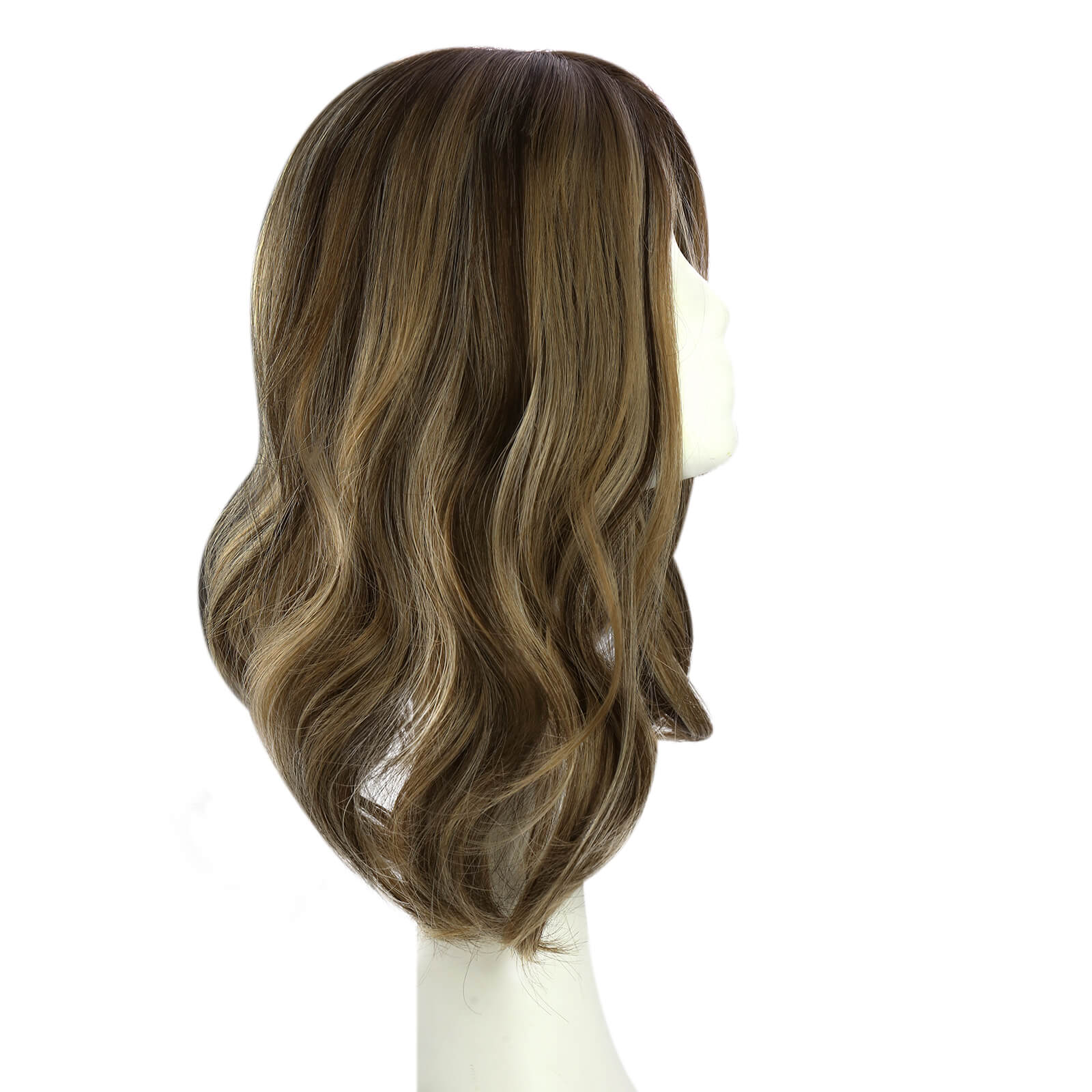 double drawn virgin human hair topper natural wavy hairpieces for women
