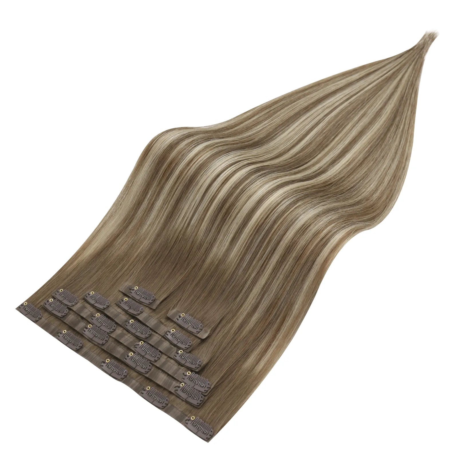 seamless clip in extensions blonde hair for thin hair