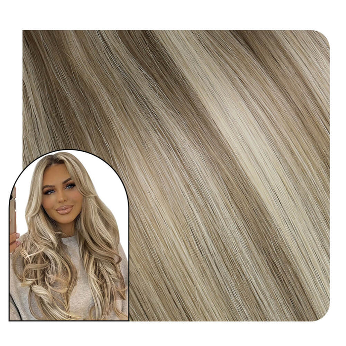 flat silk weft hair extensions human hair