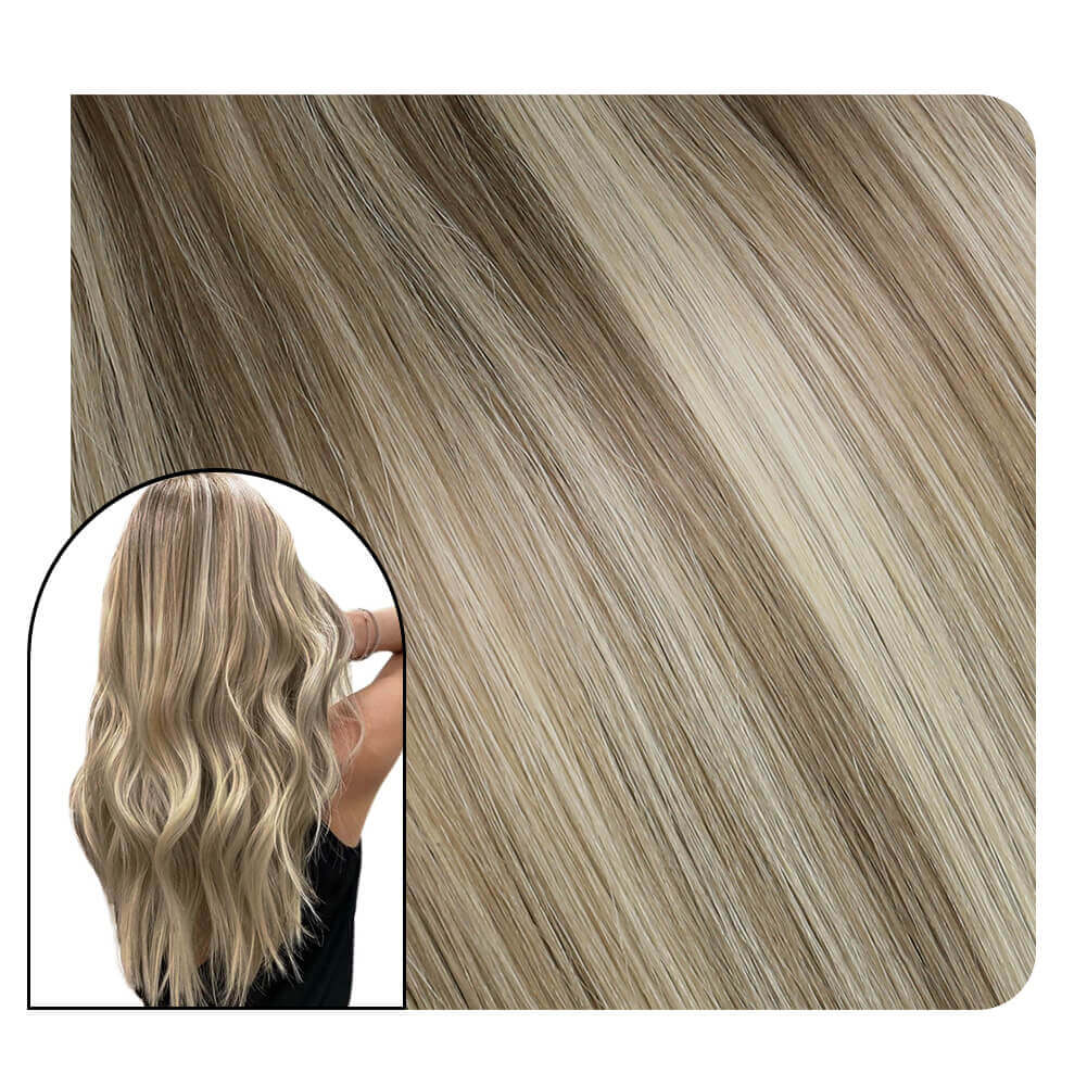 sew in human hair extensions hand made