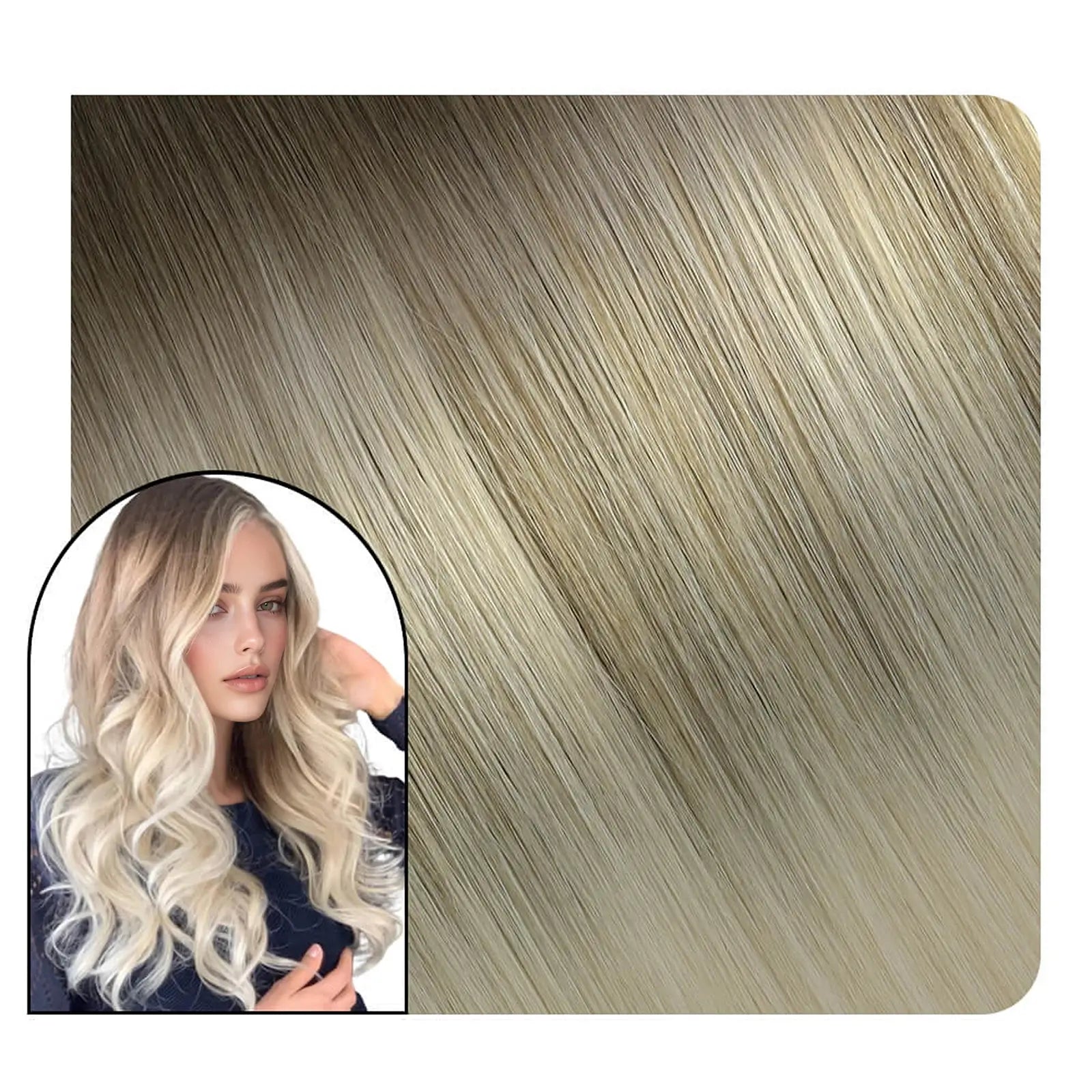 platinum blonde sew in hair extensions