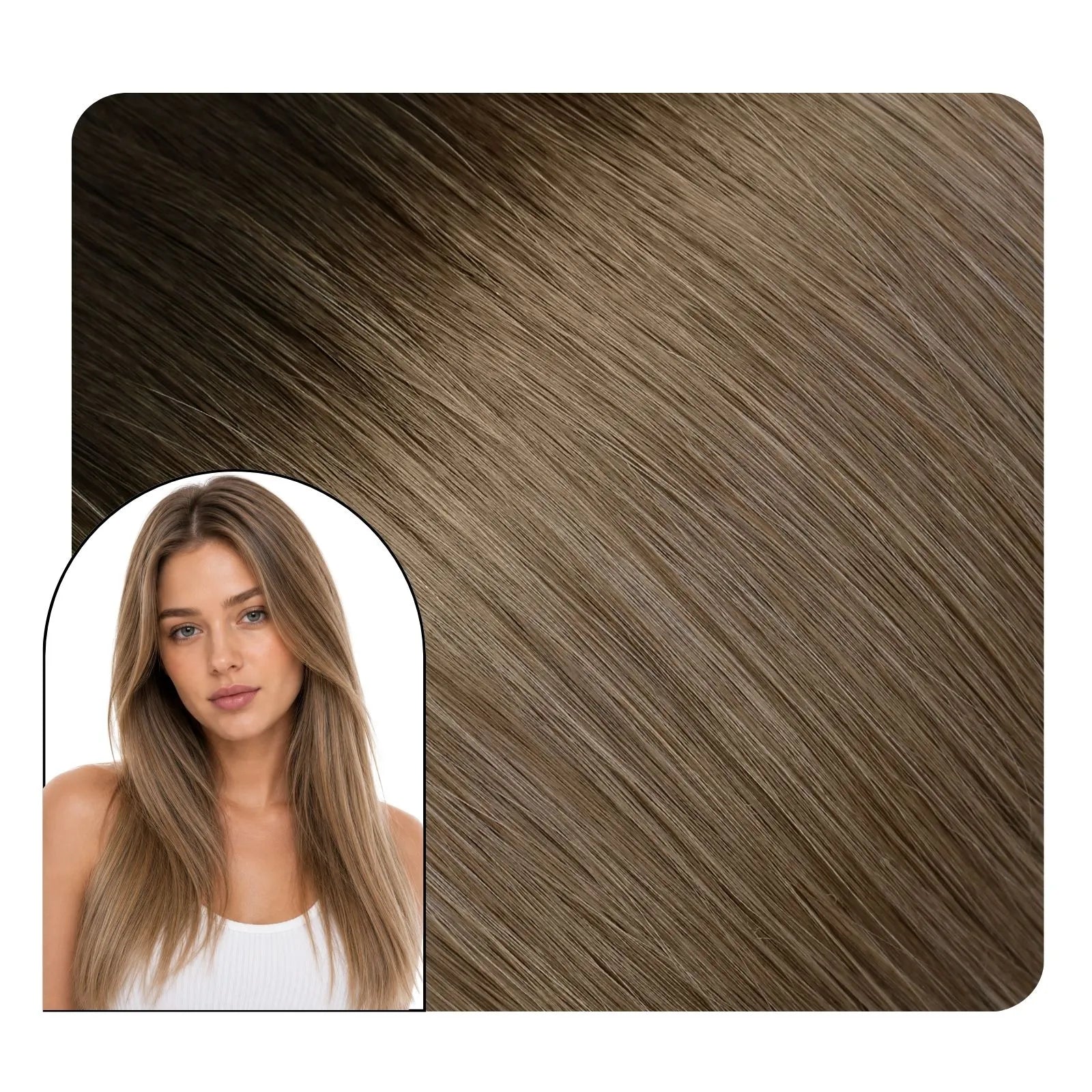 almond brown butterfly weft hair extensions best human hair