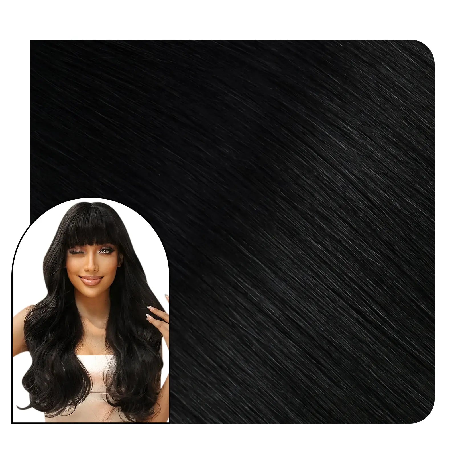 ClipinHairExtensions100_RealHumanHairJetBlackStraightHair