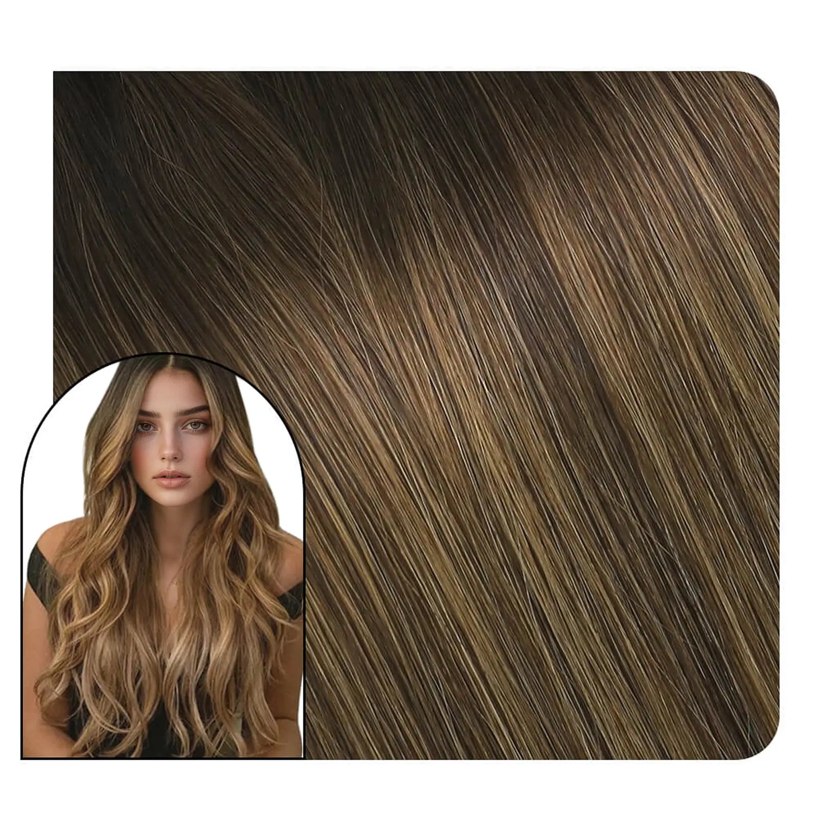 22 inch human hair extensions weft