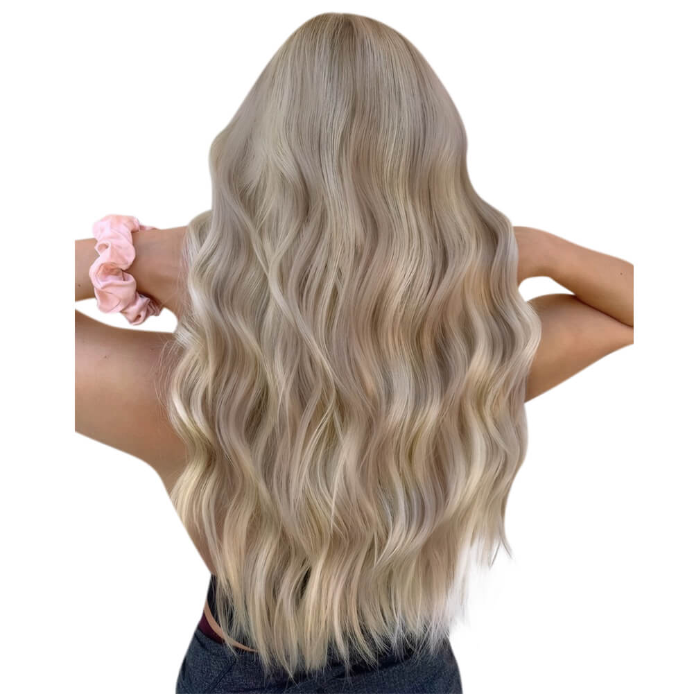 Human Hair Beach Weave Virgin Genius Weft Extensions Highlight