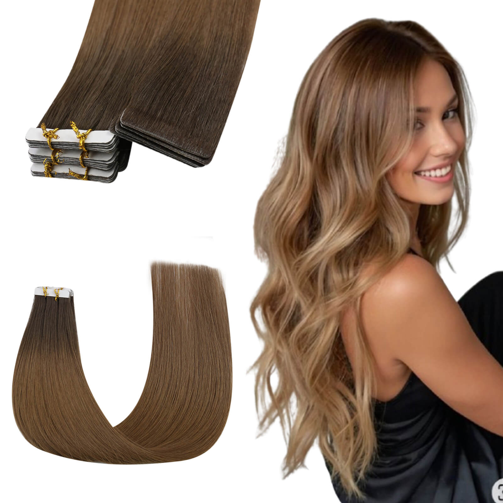 invisible injection tape in hair extensions human hair