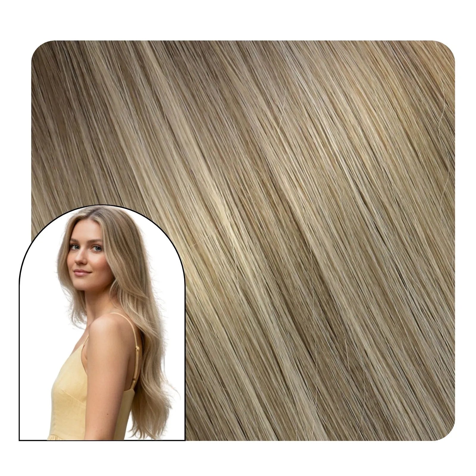 seamless tape in weft hair extensions