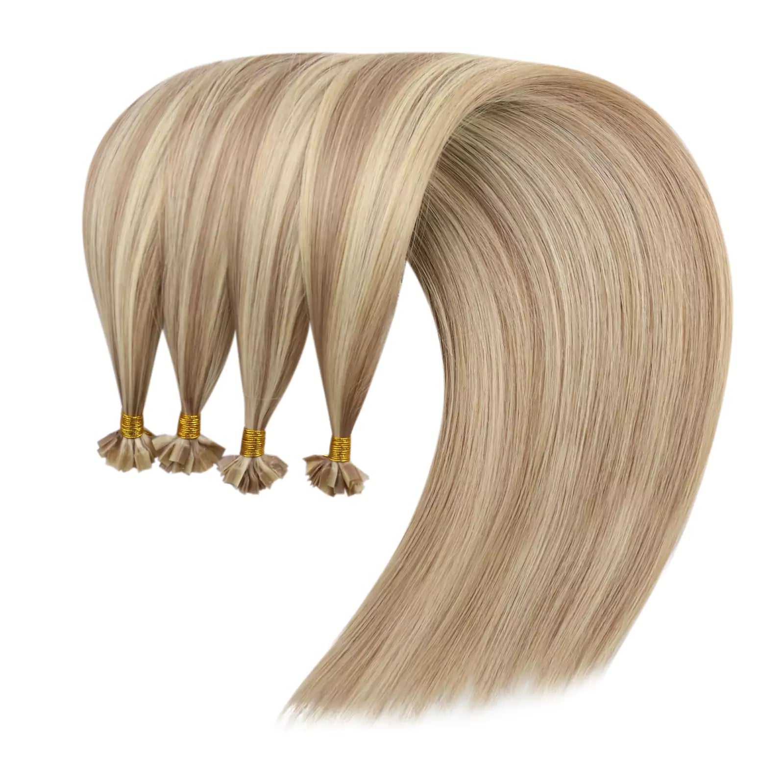 highlight blonde ktip fusion hair extensions human hair