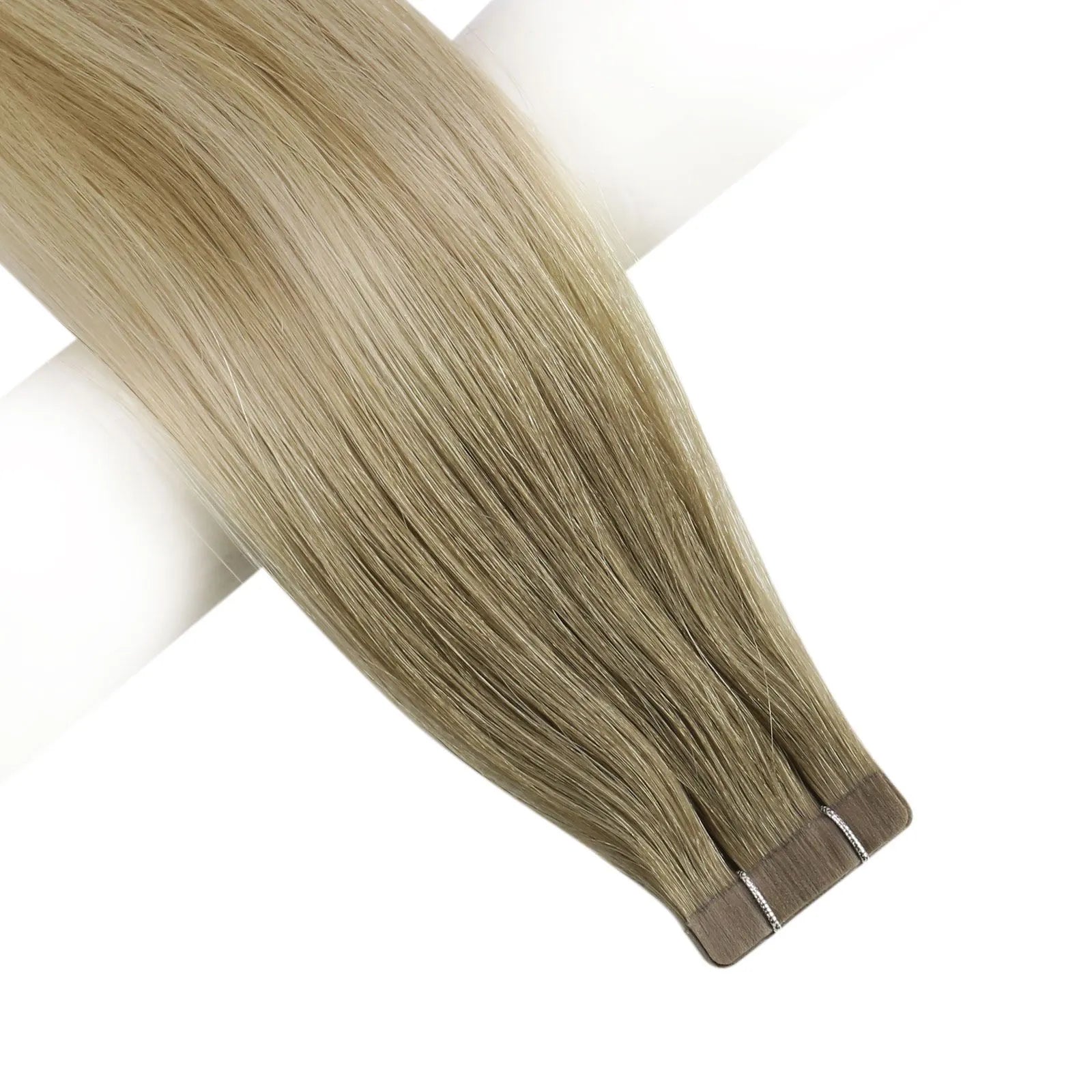 tape in hair extensions without tape balayage blonde