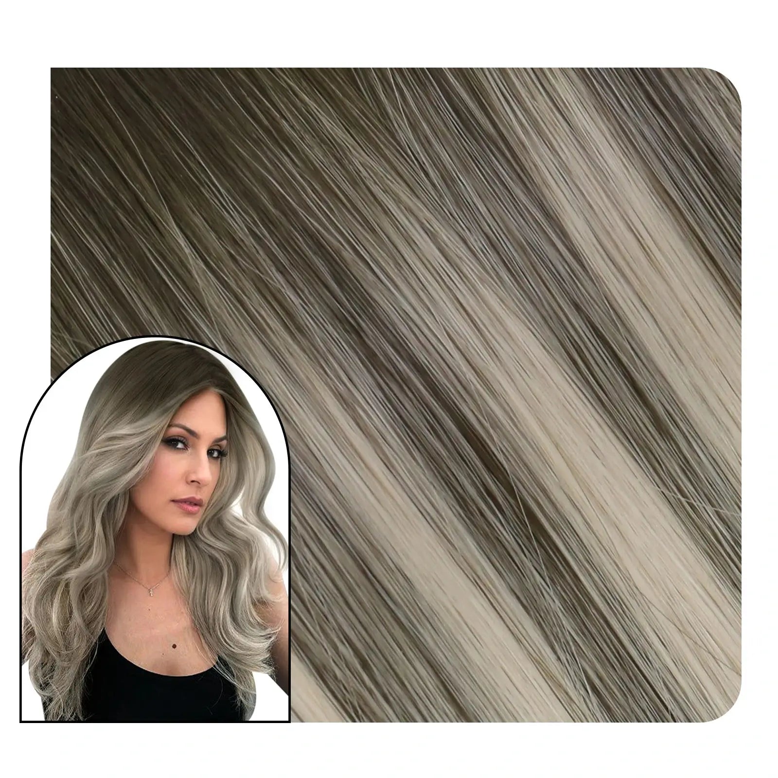 High quality invisible injection tape hair extension with lightweight appearance