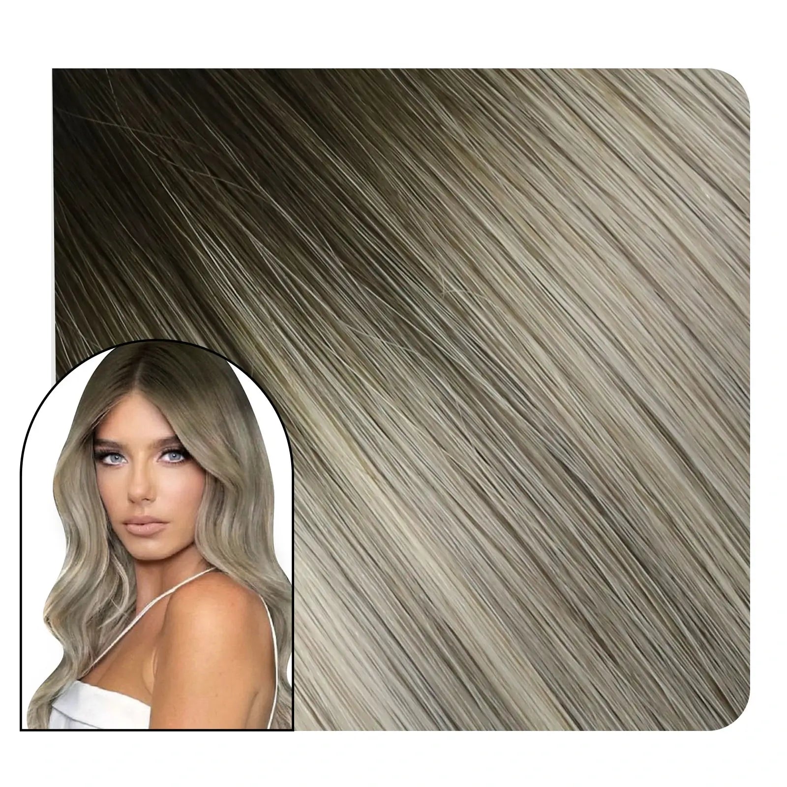 WeftHairExtensionsHybridWeft100_HumanHairBalayageColor