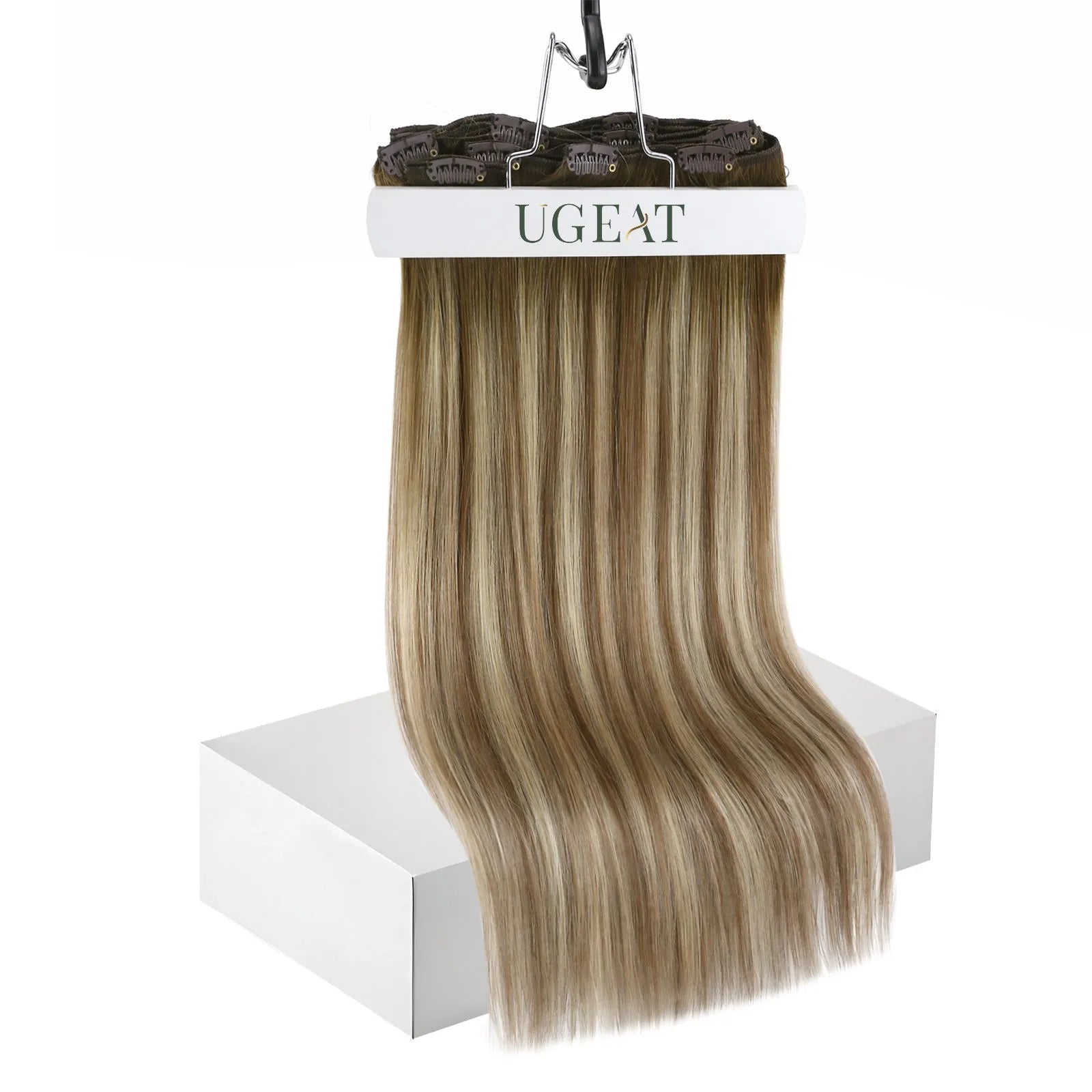 150G clip in hair extensions real human hair