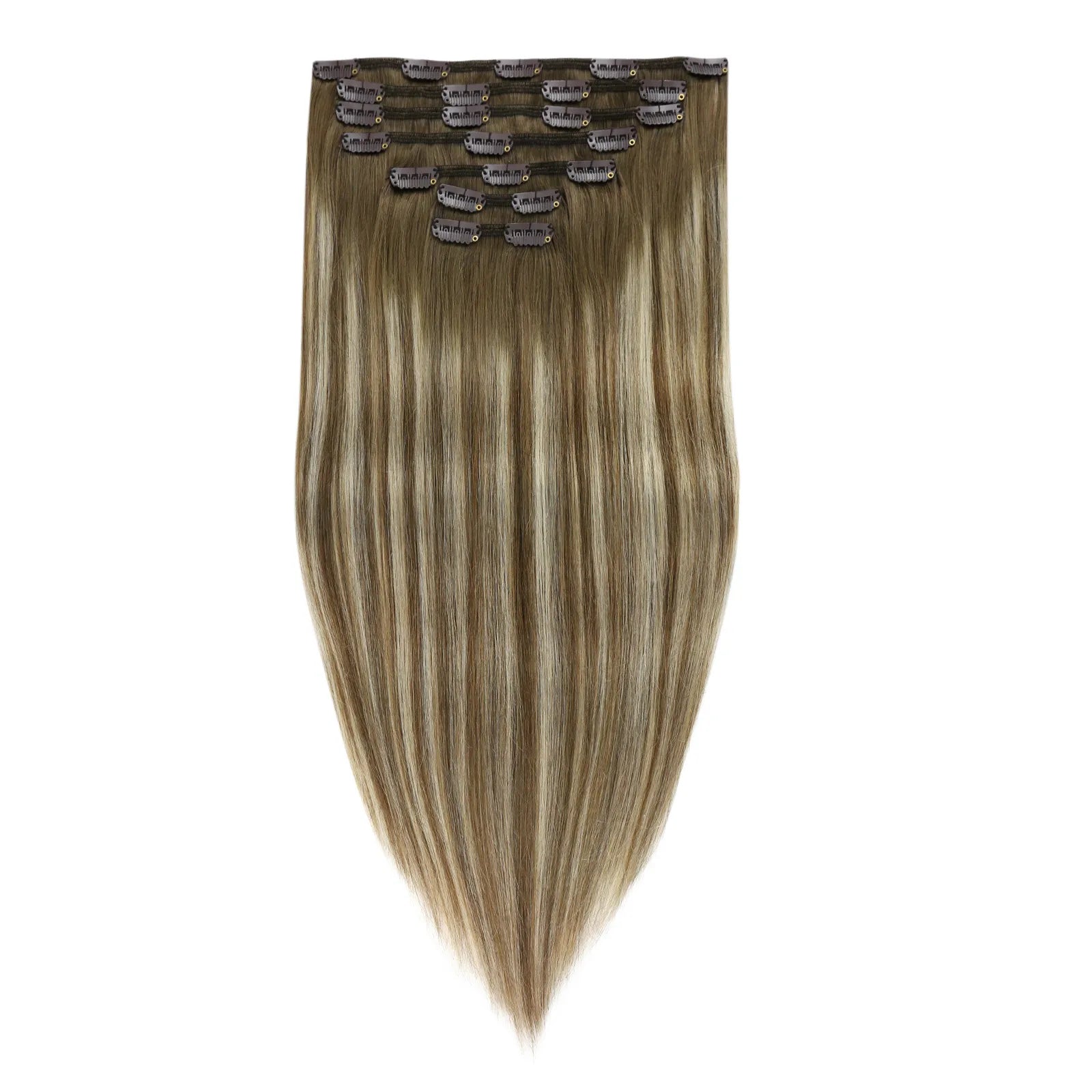 thickened clip in hair extensions real human hair