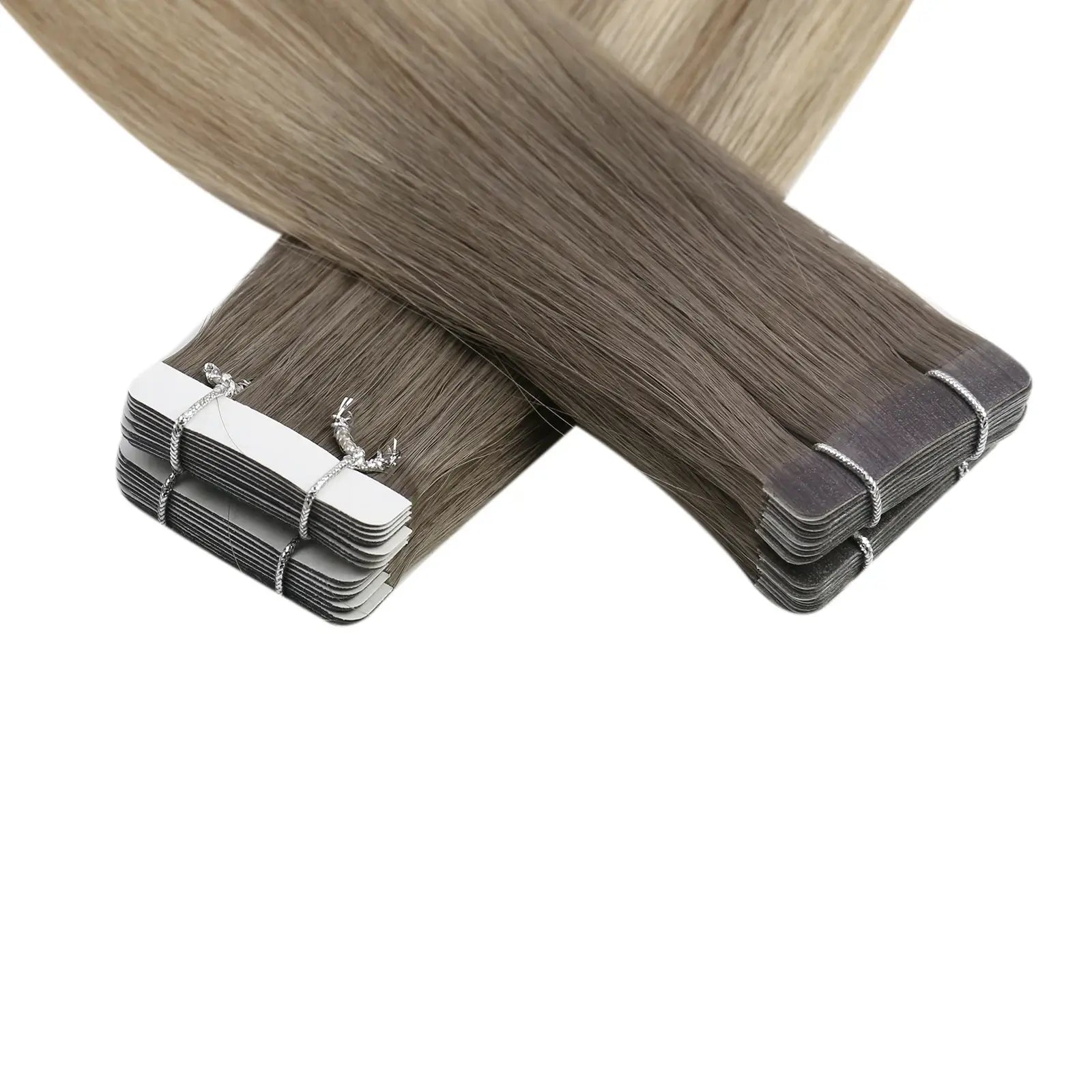 balayagebrownblondecolortapeinhairextension