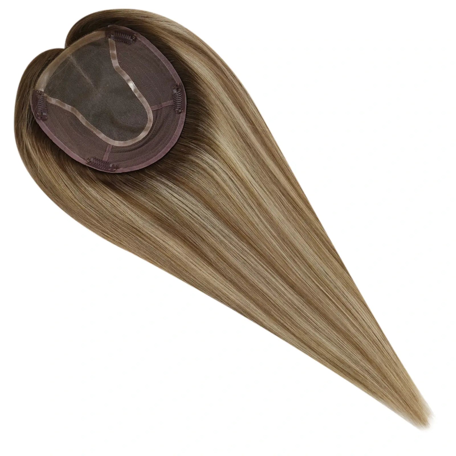 balayage color human hair toppee large base for women