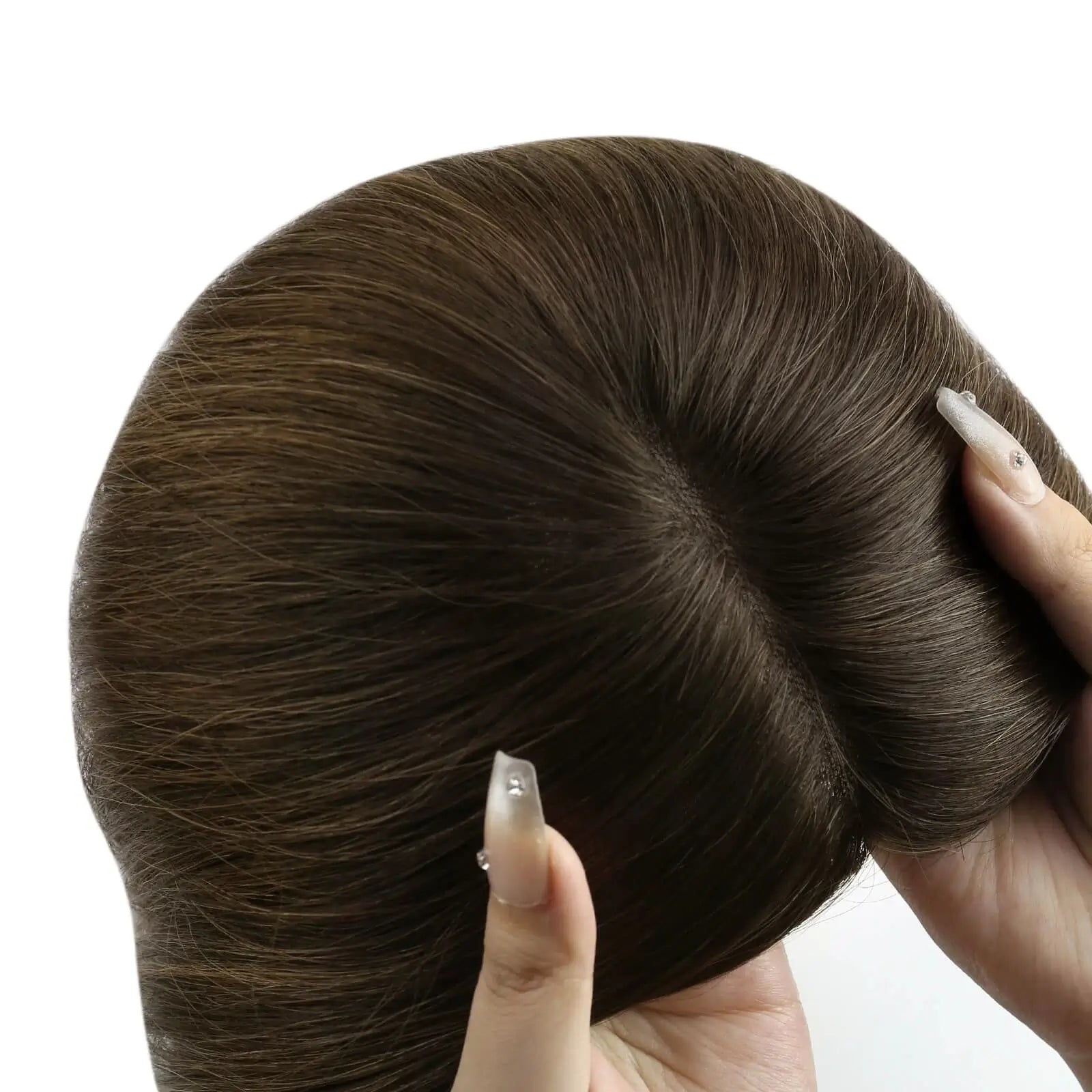 real human hairpieces balayage darkest brown human hair topper for thinning hair