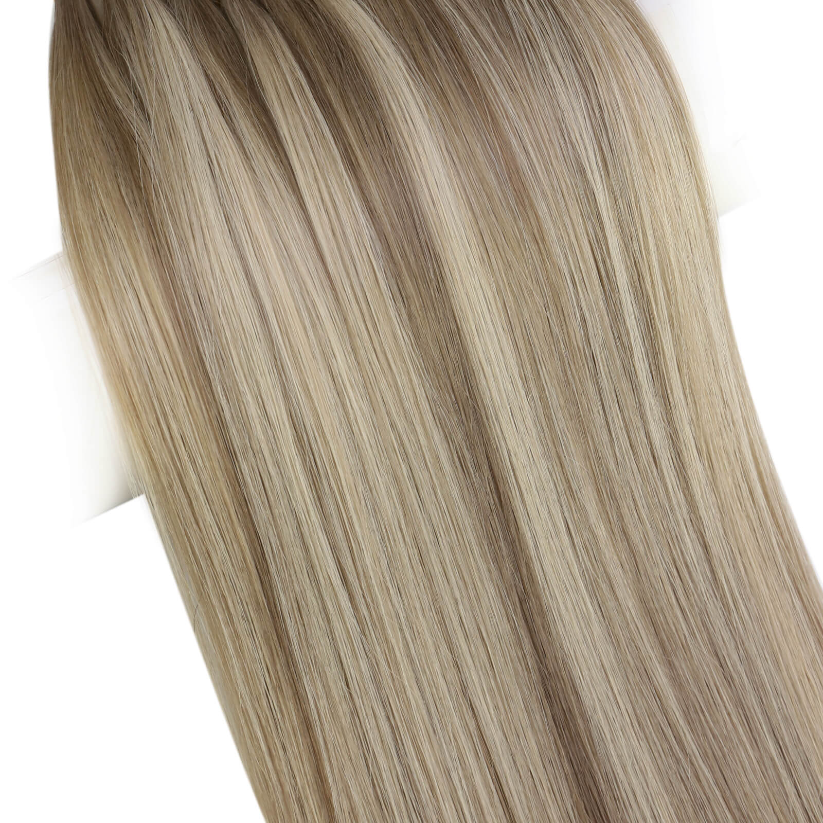 invisible hand tied human hair weft