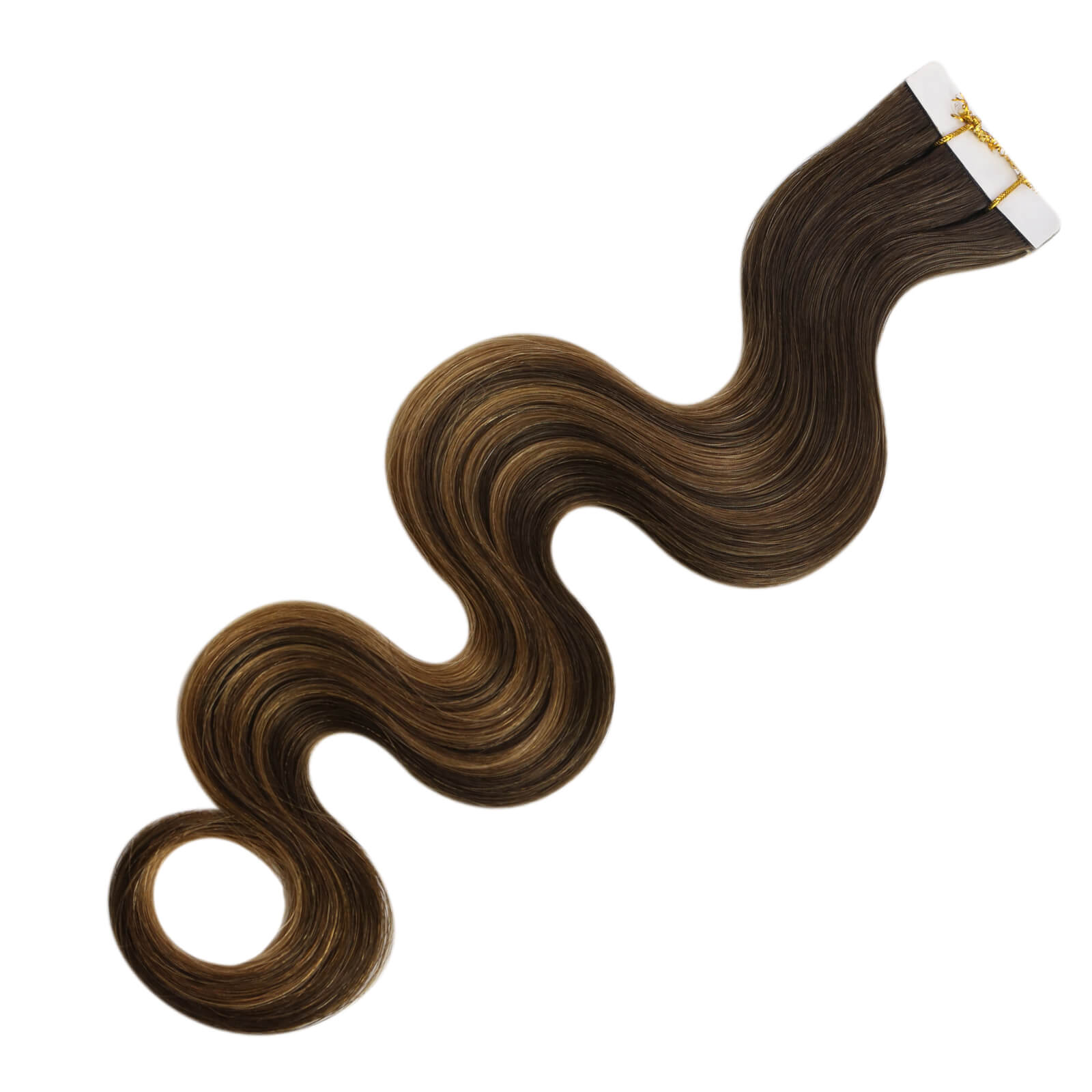Wavy Seamless Inject Tape in Hair Extensions Balayage