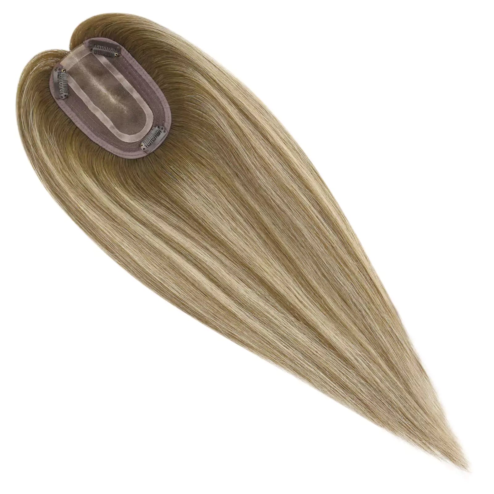 human hair for women real virgin hair toupee brown with blonde