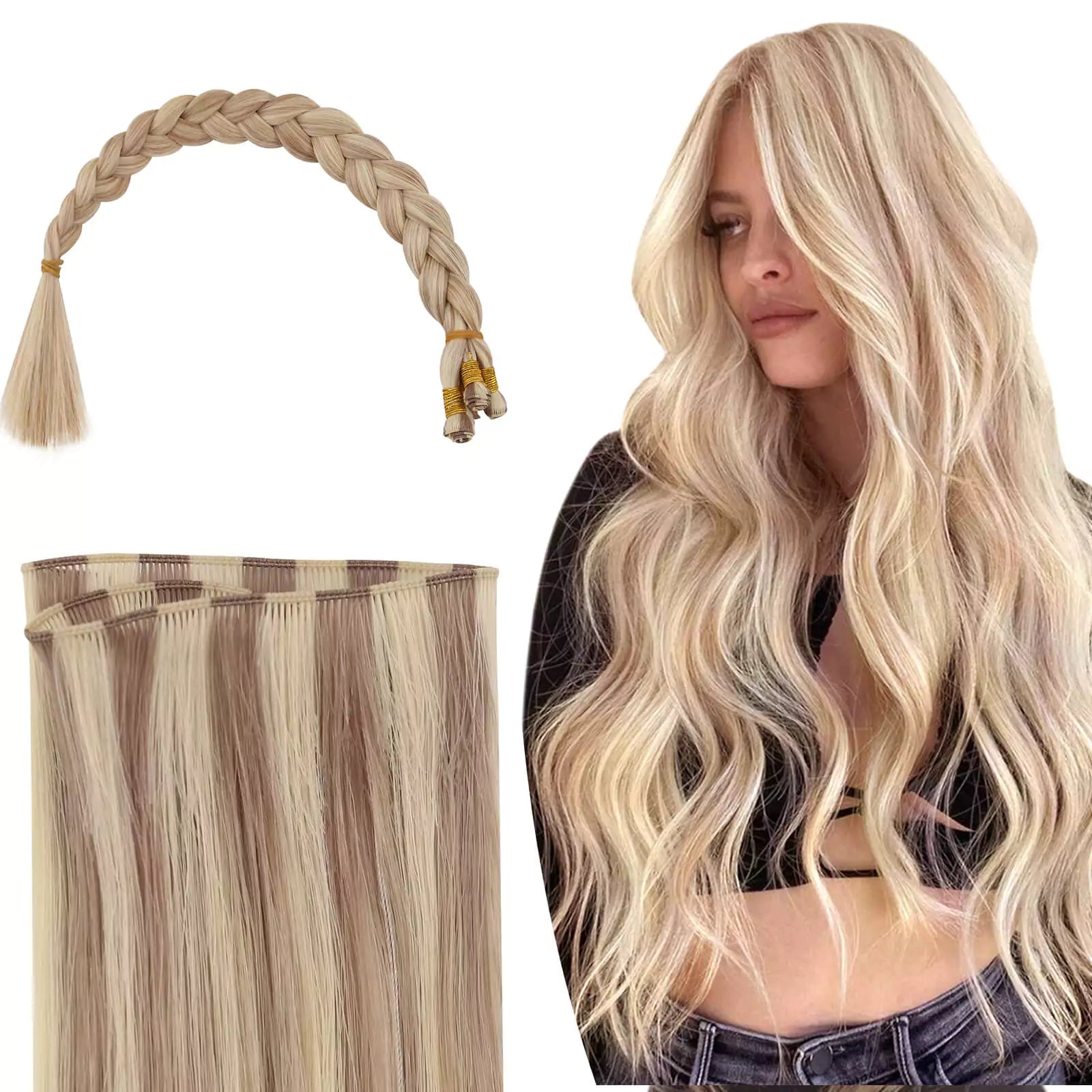 best quality weft hair extensions hand tied hair extensions