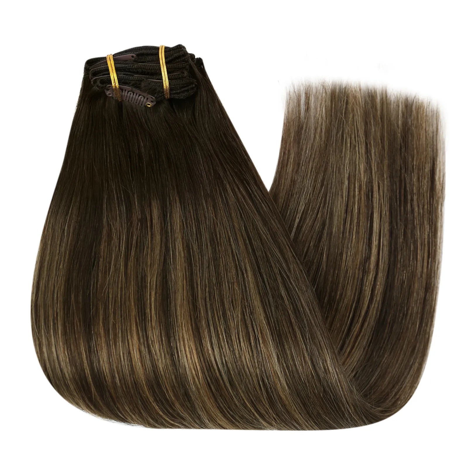 clip in hair extensions remy human hair 150G thickened clip ins