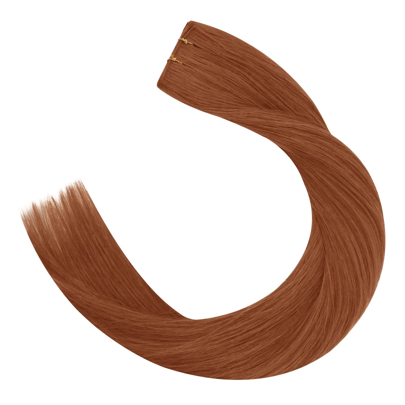 flat pu hole weft hair extensions virgin butterfly weft hair red for women