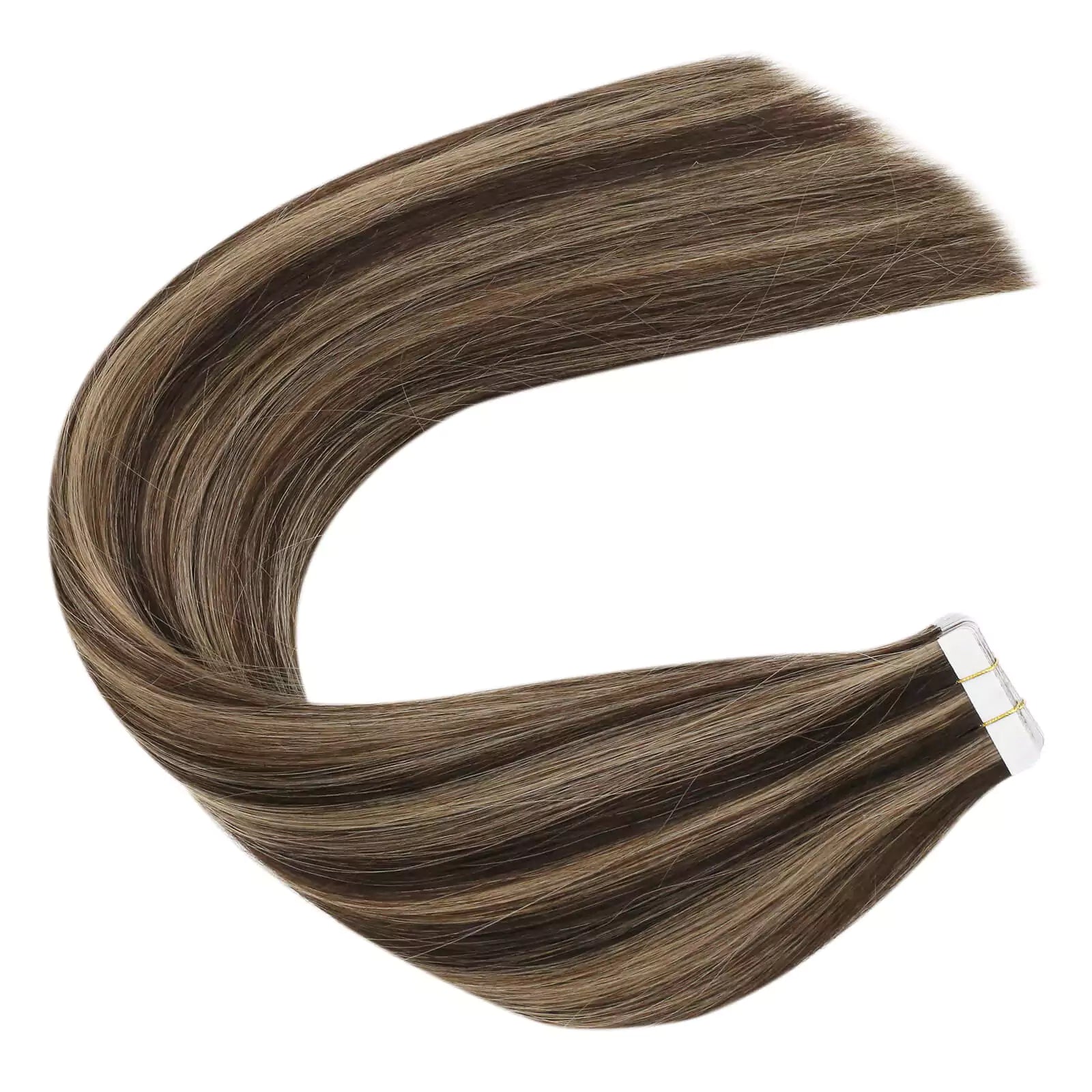 100% Human Hair Extensions Tape in 4/27