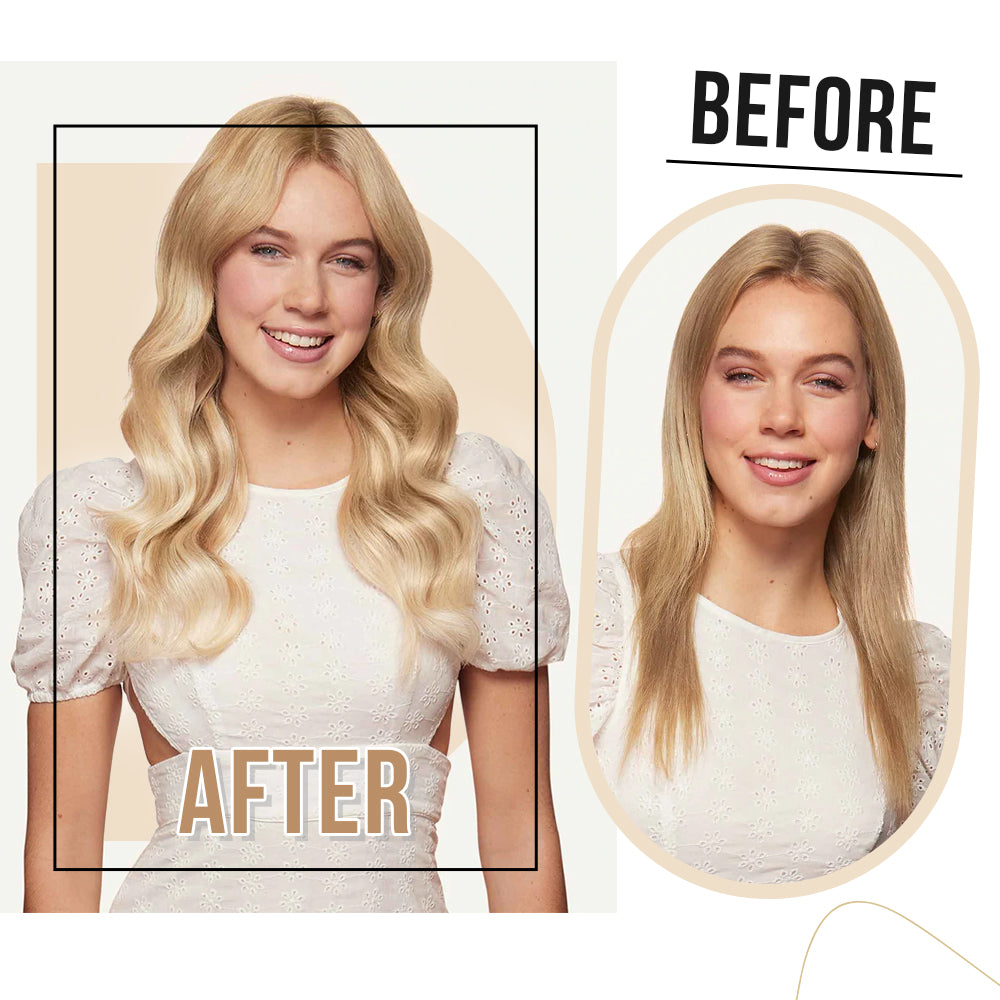 before and after human hair extensions