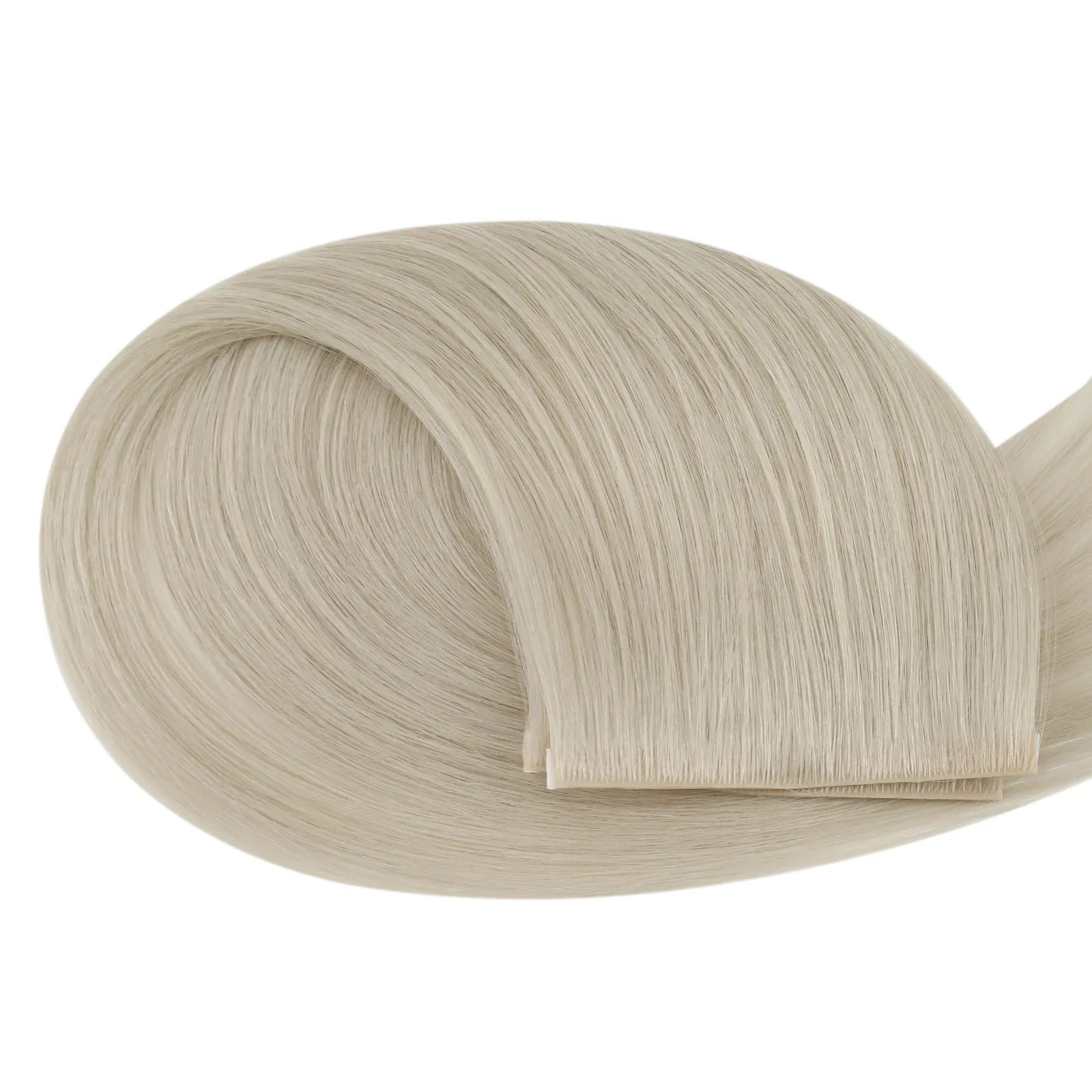 Virgin Injection Tape in Weft Hair Extension Icy Platinum Blonde #1000
