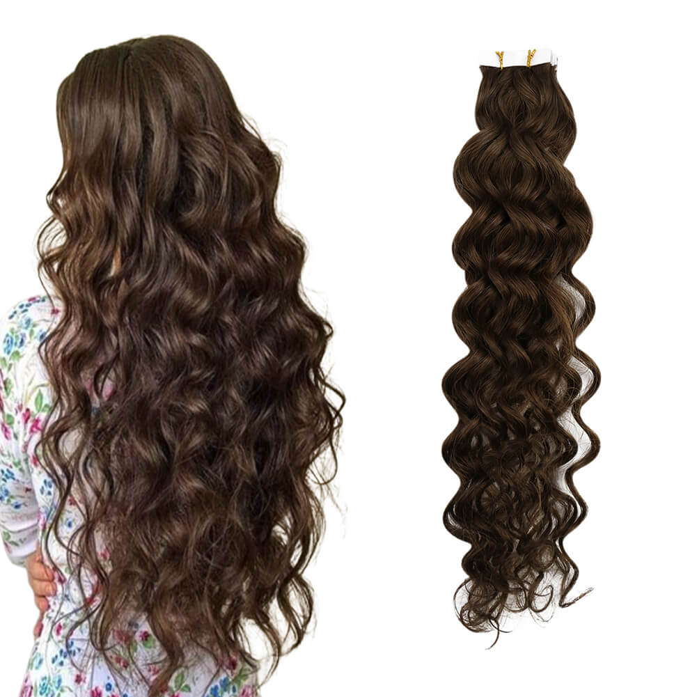 natural wave invisible injection tape in extensions 4