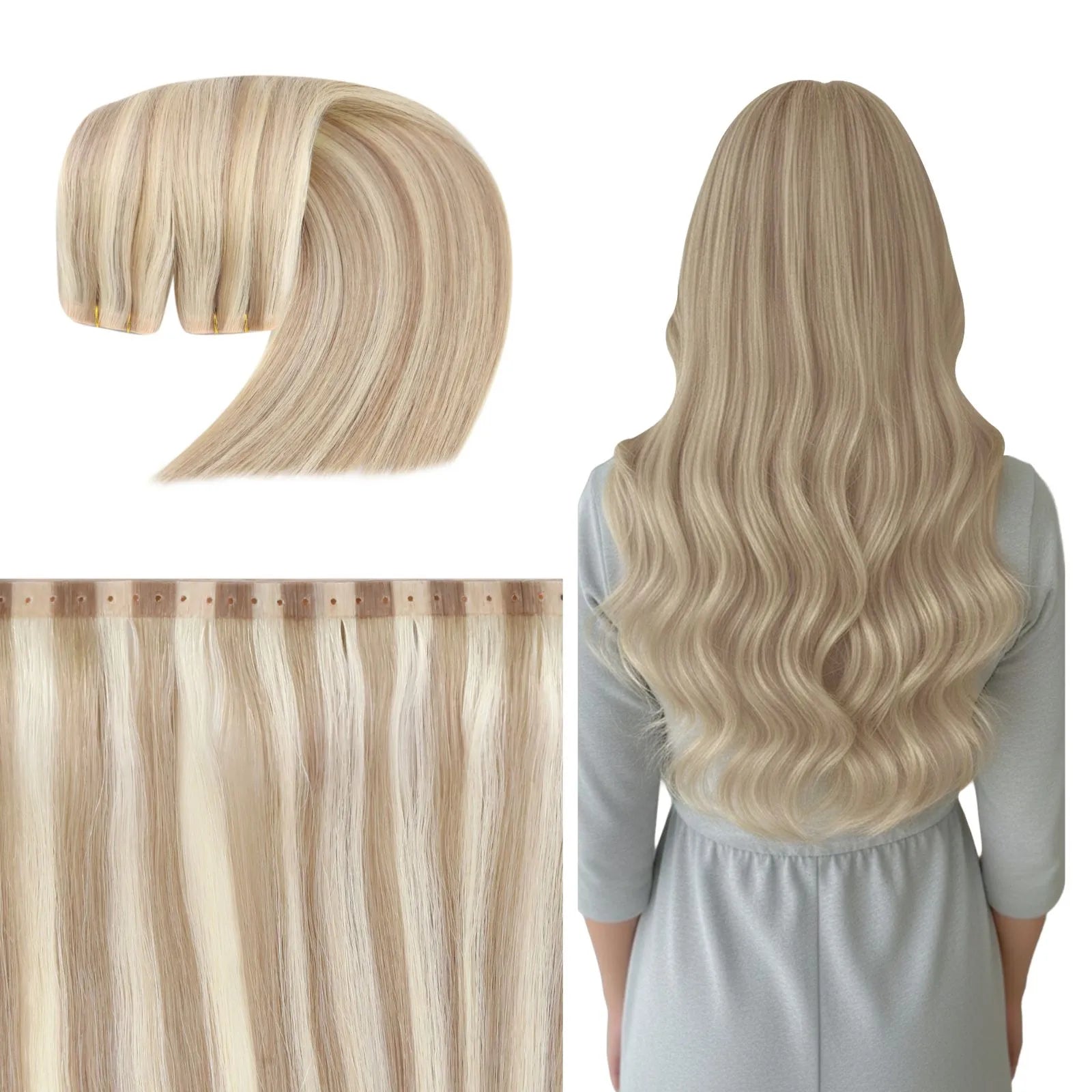 seamless weft hair extensions butterfly weft human hair extensions